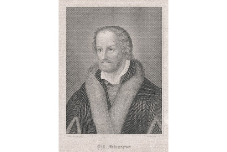 Philipp Melanchthon, Meyer, oceloryt, (1860)