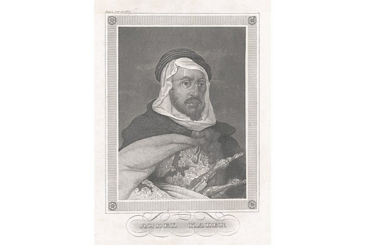 Abd al-Kádir, Meyer, oceloryt, (1860)