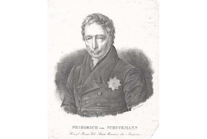 Friedrich von Schuckmann, litografie, (1830)