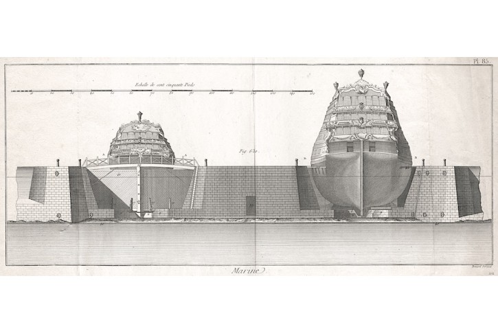 Lodˇsuchý dok , Diderot,  mědiryt , 1769