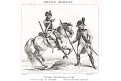 Rakousko vojácií 1795, mědiryt, 1833