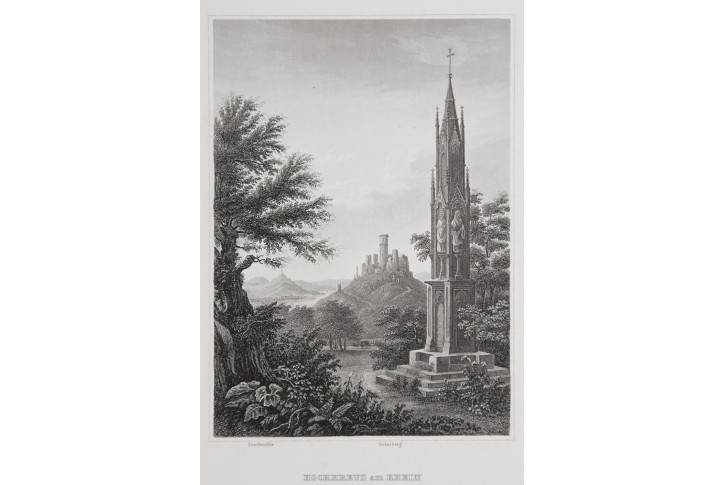 Hochkreuz au Rhein, Meyer, oceloryt, 1850