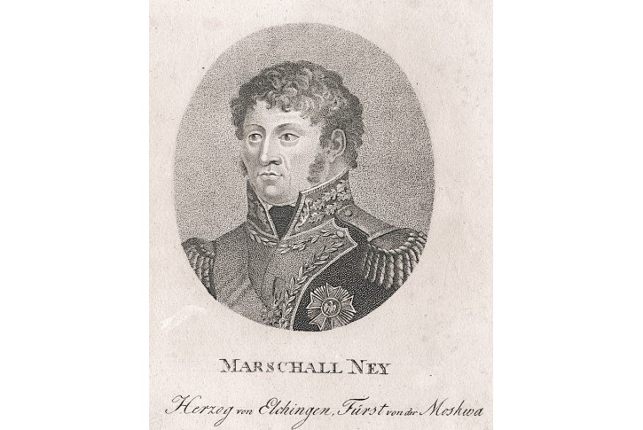 Ney Marschall, Bohman,  mědiryt , 1820