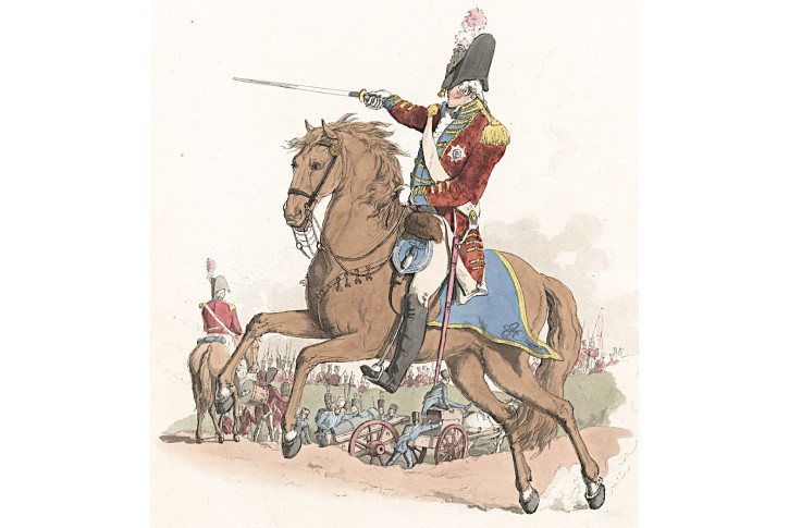 General, W. Miller, kolor mědiryt ,1805