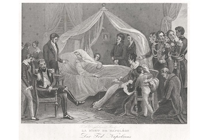 Napoleon smrt, Strahlheim, oceloryt, (1840)
