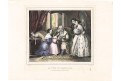 Dědečkův svátek, kolor. litografie, (1840)