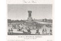 Paris Place Bastille, Tessier,  mědiryt , (1830)