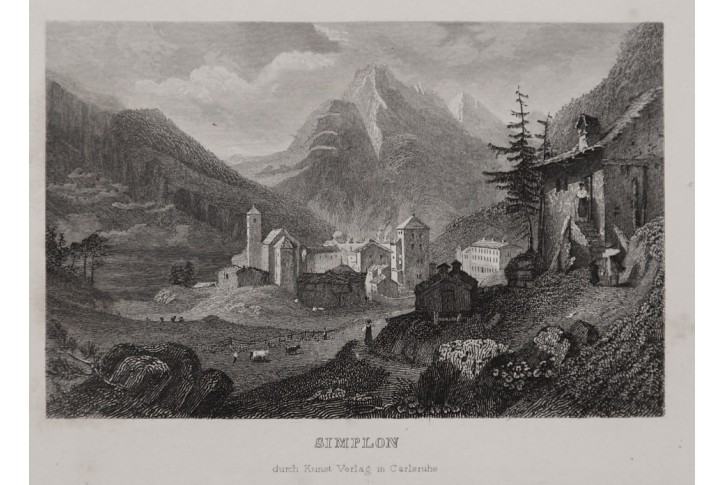 Simplon , oceloryt, 1850