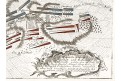 Kolín bitva plán, mědiryt, 1757
