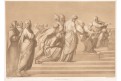 Spor o svátost podle Raffaela, litografie, 1834
