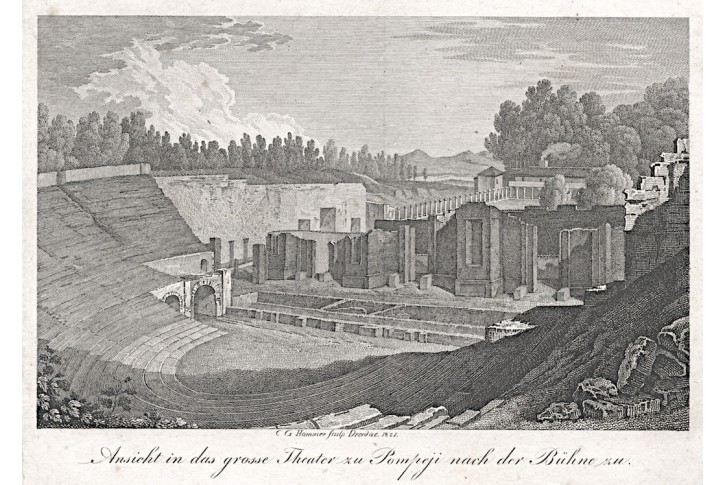 Pompei, Hammer,  mědiryt, 1821