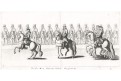 Jezdci regiment,  mědiryt, (1710)
