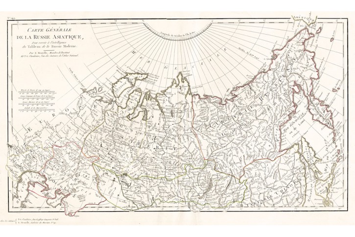 RUSSIE ASIATIQUE, Mentelle,  mědiryt, 1806