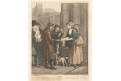 prodavač perníčků, kolor. mědiryt , (1800)