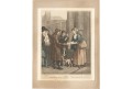 prodavač perníčků, kolor. mědiryt , (1800)