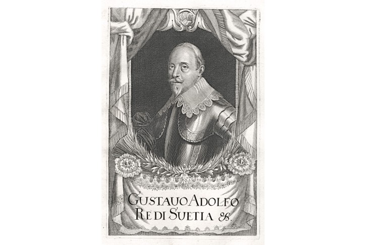 Gustav Adolf, Prioratus, mědiryt, 1672