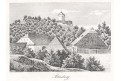 Petrohrad u Podbořan, Heber, Litografie, 1845