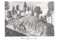 Riesenberg od východu, Heber , litografie, 1846