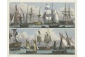 lodě 6/2., kolor. oceloryt, (1860 )