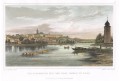 Praha Malá Strana, Lange, kolor. oceloryt, 1841