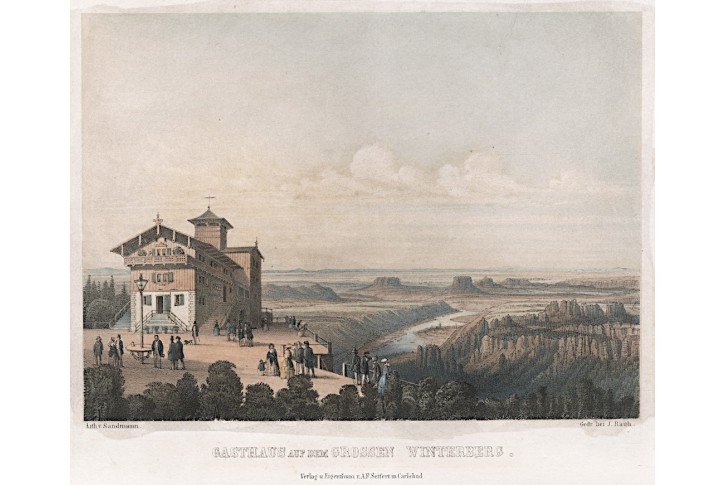 Grosser Winterberg, Sadmann, kolor. lito. 1840
