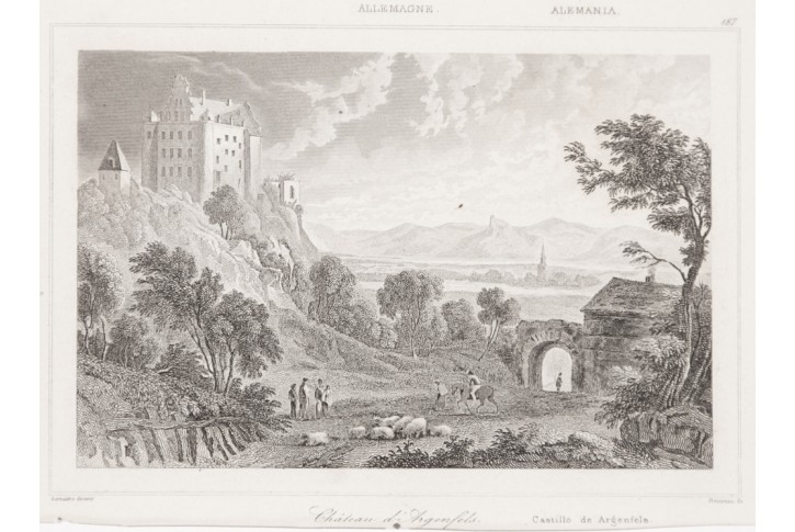Argenfels, oceloryt, 1850