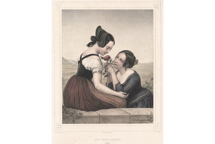 Dívky (Štýrsko), Desmaisons,  litografie, (1840)