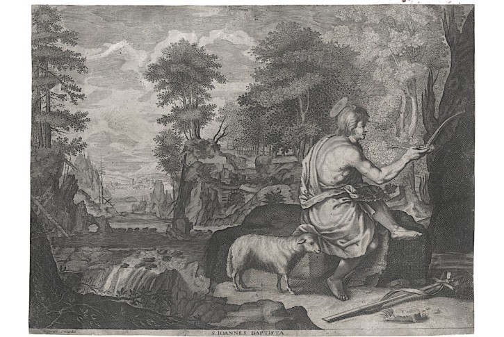 Jan Křtitel, Moncornet, mědiryt, 17. stol.