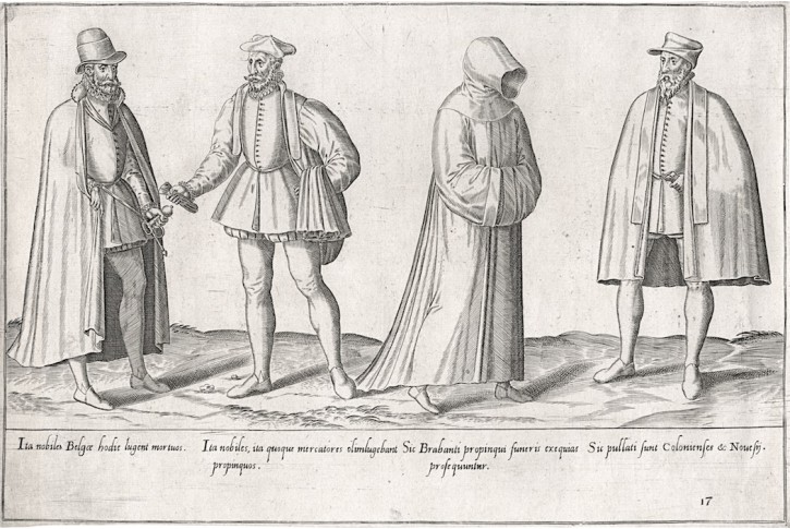 Belgove brabanti kroje, Bruyn, mědiryt, 1581.