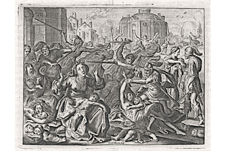 Vraždění neviňátek, mědiryt, 1634