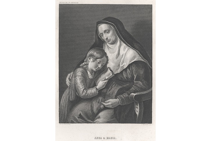Anna a Maria, Payne, oceloryt, (1860)