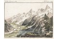 Chamonix údolí, Bertuch, mědiryt, 1802
