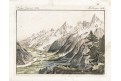 Chamonix údolí, Bertuch, mědiryt, 1802