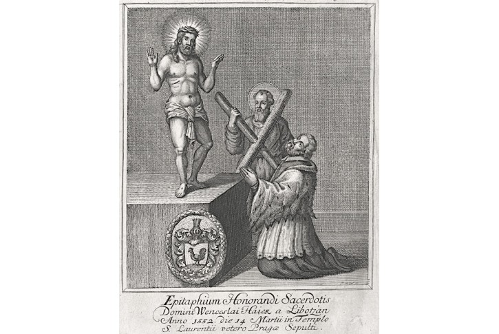 Hájek z Libočan, Mentzel, mědiryt, 1718