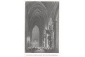 Brusel St. Gudule, Payne, oceloryt, 1850