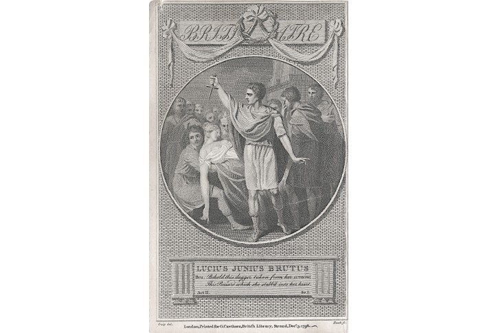 Brutus, mědiryt, 1796