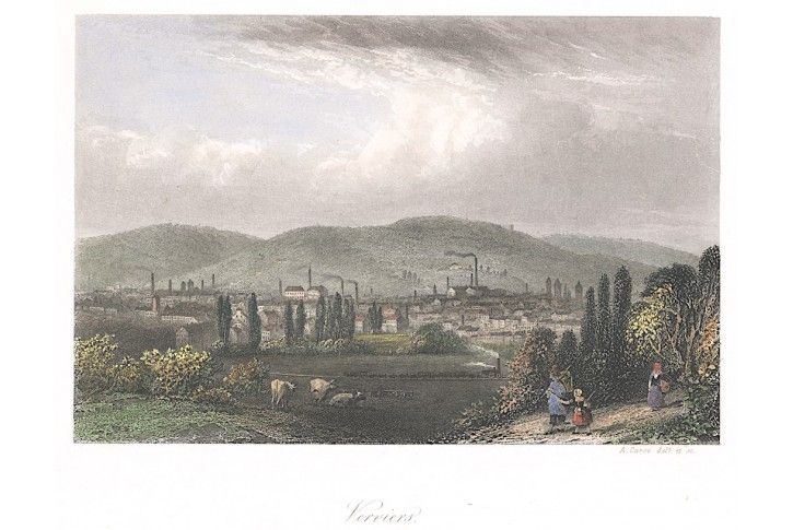 Verviers, Payne, kolor. oceloryt(1850)