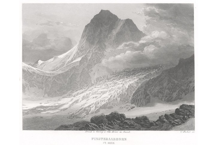 Finsteraarhorn, Krüsi,  oceloryt,  (1840)