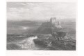 Bamborough Castle, oceloryt, (1860)