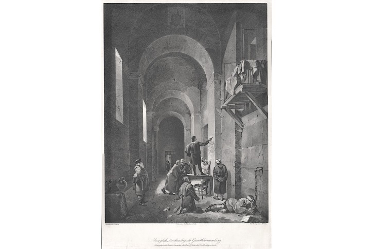 Leuchtenberg obrazárna, litografie , (1830)