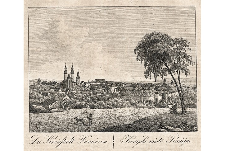 Kouřim, Hyllos, mědiryt , 1820