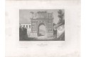 Benevento Arco di Traiano, Meyer, oceloryt, 1850