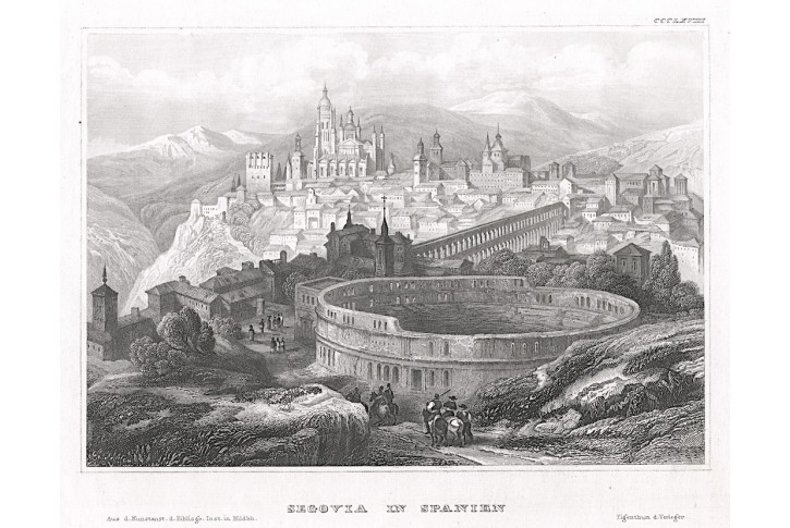 Segovia ,Meyer, oceloryt, 1850