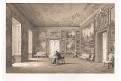Valtice interier, Curland, litografie 1867