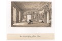 Valtice interier, Curland, litografie 1867