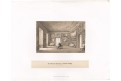 Valtice interier, Curland, litografie 1867