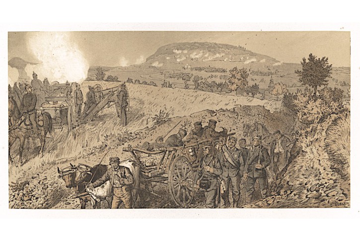 Nebelberg Wiesenthal, Curland, litografie 1867
