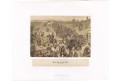 Pochod Hohe Rhön, Curland, litografie 1867