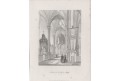 Gent St. Bavon II., Payne, oceloryt, 1850