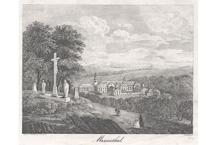 Marienthal, Medau, litografie, 1839
